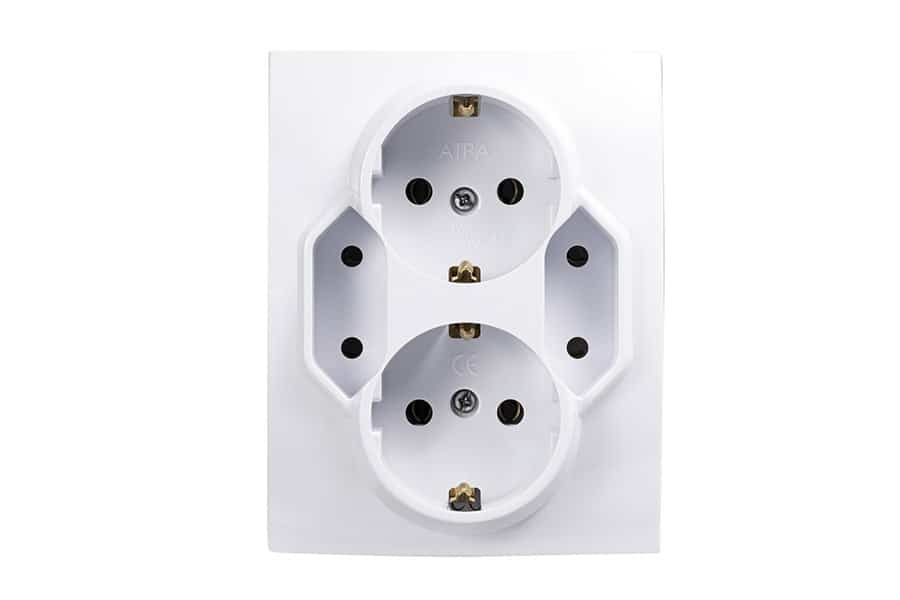 Контакт четворен Каре 1 Бял