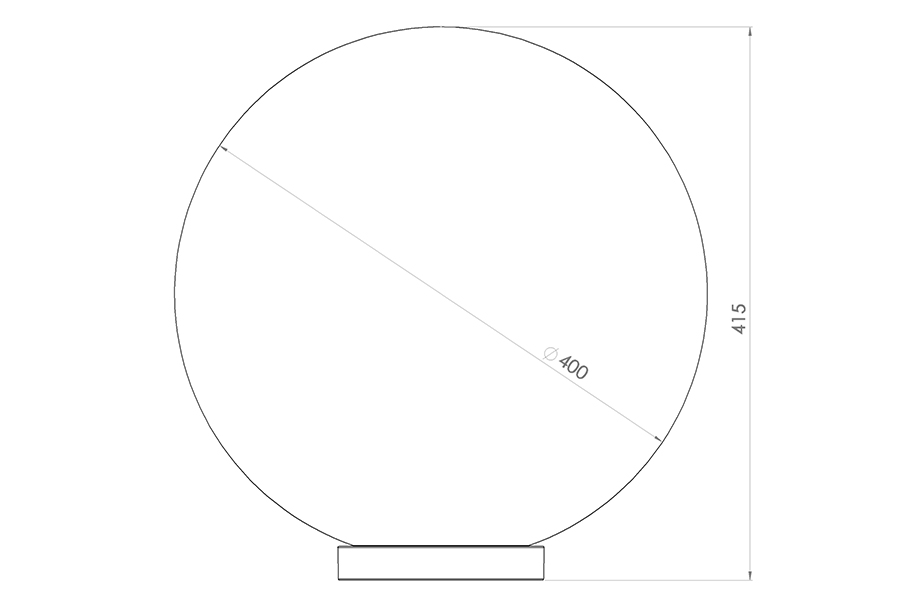 Паркова лампа Ф400 LED Опал