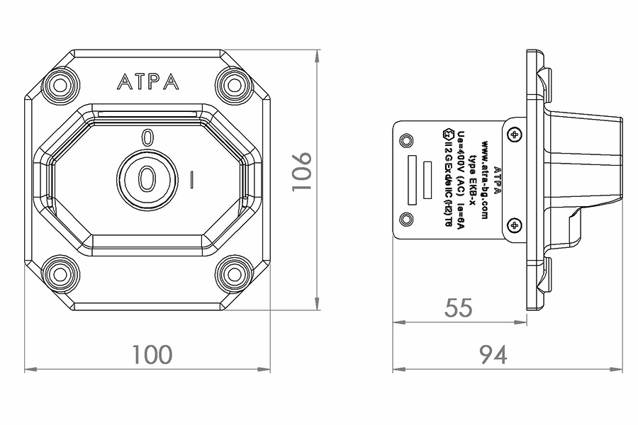 Пускател S - Стоп/Stop